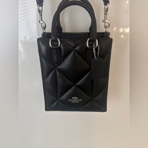 Coach Black Quilted Mini Bag
